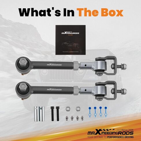 وصلات قضيب التأرجح الأمامي من maxpeedingrods لسيارة جيب رانجلر TJ شيروكي XJ موديل 1984-2006 مع رفع 2.5 بوصة - 6 بوصة، نظام قطع الاتصال السريع لقضيب التأرجح الأمامي in Kuwait