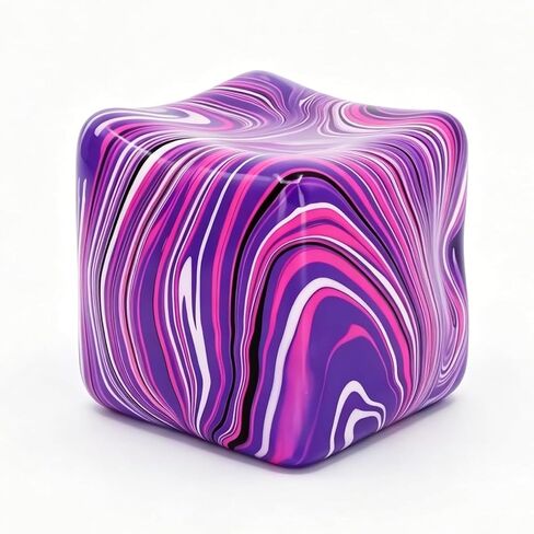 Squishies Stress Cube Toys,Adults Squishies Anxiety Relief Maltose Ball,Large Veined Ice Cube Squishy Toy,Gel Filled Stretchy Stress Balls for Anxiety Relief,Colorful Fidgets Cubes (Purple) in Saudi Arabia
