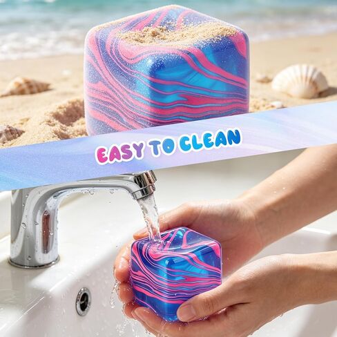 Squishies Stress Cube Toys,Adults Squishies Anxiety Relief Maltose Ball,Large Veined Ice Cube Squishy Toy,Gel Filled Stretchy Stress Balls for Anxiety Relief,Colorful Fidgets Cubes (Purple) in Saudi Arabia