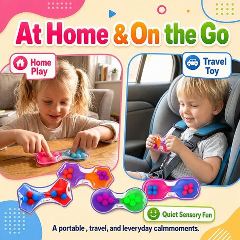 Sensory Fidget Toys Bulk for Kids: 16 Pack Quiet Color Sorting Sensory Toys - Fine Motor Toys for Toddlers Boys Girls Ages 3+ - Classroom Travel Home Calm Down Activities - Prize for Kids Classroom in Saudi Arabia