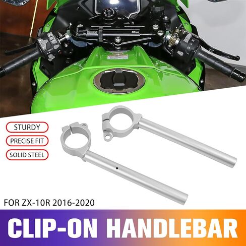 الألومنيوم شوكة كليب ons مقبض القضبان دراجة نارية المقاود كليب على استبدال لكاواساكي ZX10R ZX 10R 2016-2020 in Kuwait
