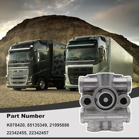 Air Brake Relay Traction Valve Compatible with Volvo Bendix ATR-6 Trailer Replace K078420 K07095 2602215C91 85135349 in Saudi Arabia