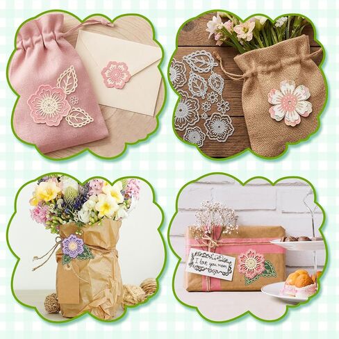 Metal Die Cuts, Flower Die Cuts, 3D Flower and Leaf Cutting Dies for DIY Scrapbooking, Card Making, and Decorative Embossing in Saudi Arabia