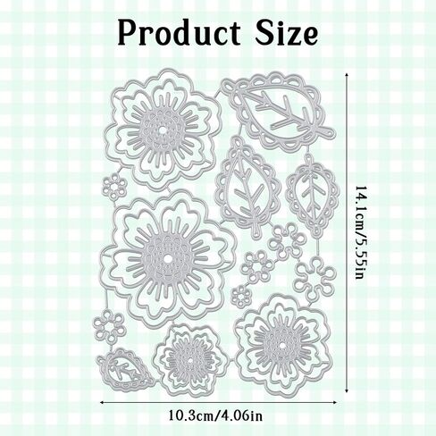 Metal Die Cuts, Flower Die Cuts, 3D Flower and Leaf Cutting Dies for DIY Scrapbooking, Card Making, and Decorative Embossing in Saudi Arabia