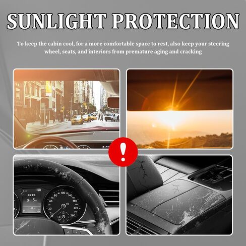 55.1×31.5 Inch Car Windshield Sun Shade Umbrella,Upgraded Foldable Car Sun Shade Windshield Umbrella for Suns Protection,Universal Windshields Cover Suns Shades for Cars,SUVs in Saudi Arabia
