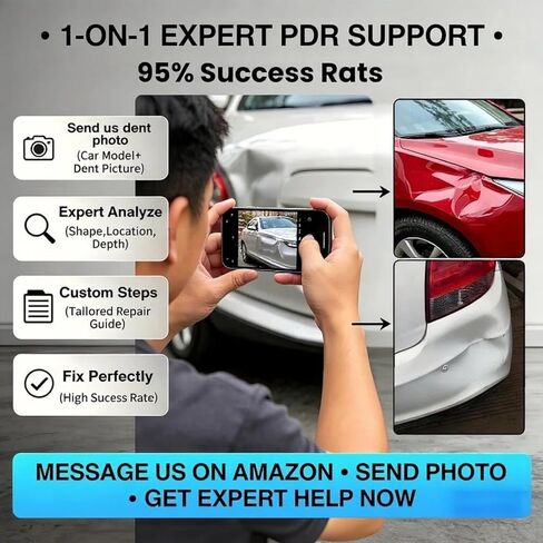 VEXTRO Dent Puller Kit Dent Removal Tools for Car, Paintless Dent Repair Kit with Metal Dent Lifter, Powerful Slide Hammer T-Bar, Bridge Puller, Auto Body Dent Repair, Door Ding, Hail Damage Removal in Saudi Arabia