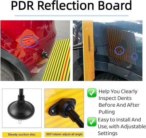 VEXTRO Dent Puller Kit Dent Removal Tools for Car, Paintless Dent Repair Kit with Metal Dent Lifter, Powerful Slide Hammer T-Bar, Bridge Puller, Auto Body Dent Repair, Door Ding, Hail Damage Removal in Saudi Arabia