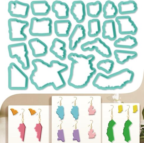 11Pcs Cross Polymer Clay Cutters Crosses Clay Earrings Cutters Polymer Jewelry Cutter for Earrings Making Party Festival DIY Supplies in Kuwait
