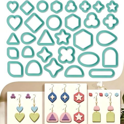 11Pcs Cross Polymer Clay Cutters Crosses Clay Earrings Cutters Polymer Jewelry Cutter for Earrings Making Party Festival DIY Supplies in Kuwait