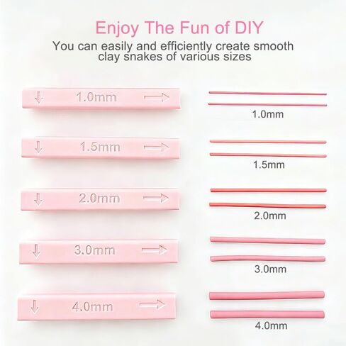 Clay Tube Hoop Roller Guide & Bead Roller, Polymer Clay Rolling Strip Shape Maker & Snake Maker for Earring Jewelry Making Tools in Saudi Arabia
