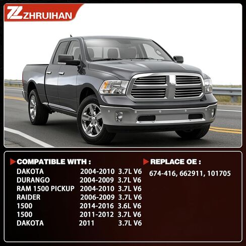 Right Exhaust Manifold Kit With 2004-2010 Dakota, 2004-2009 Durango, 2004-2010 Ram 1500 Pickup, 2006-2009 Raider, 2011-2012 1500, 2011 Dakota 3.7L V6, OE: 674-416 EPA in Saudi Arabia