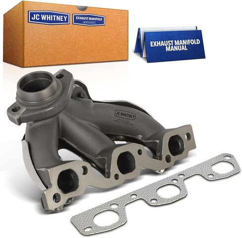 JC Whitney JFBAJCWEMD00076 Right Exhaust Manifold Kit - Compatible with Jeep Wrangler 2007-2011 - 3.8L Cyl.6 in Kuwait