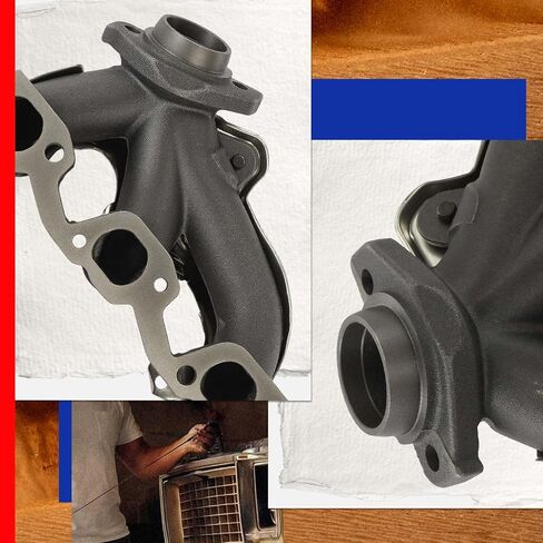 JC Whitney JFBAJCWEMD00076 Right Exhaust Manifold Kit - Compatible with Jeep Wrangler 2007-2011 - 3.8L Cyl.6 in Kuwait