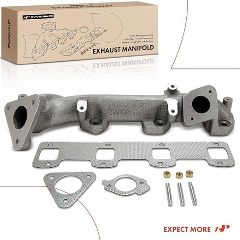 مجموعة مشعب العادم A-Premium V8 6.7L مع حشية وصواميل ومسامير متوافقة مع Ford F-250 F-350 F-450 F-550 Super Duty F-650 2015 2016 2017 2018 2019، الجانب الأيمن in Kuwait