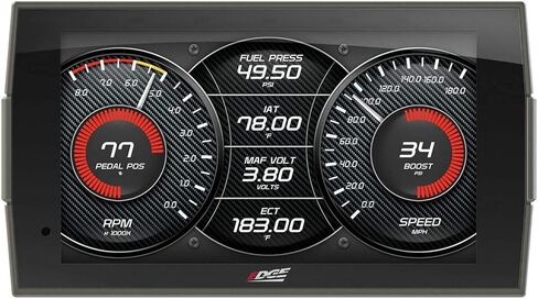 Edge Insight CTS3 Touch Screen Gauge Monitor 84130-3 & A-Pillar Mount 38603 Compatible with 2019-2020 Ram 1500/2500/3500 Diesel 6.7 6.4 5.7 HEMI V8 Gas Cummins in Saudi Arabia