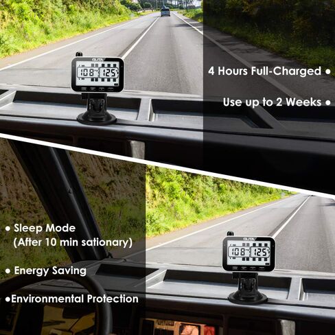 GUTA RV Tire Pressure Monitoring System, RV TPMS, 6 Sensors, 7 Alarm Modes, 14 Days Battery Life, 80ft Sensing Distance, Large Screen, for RV, Trailer, Coach, Motor Home, Fifth Wheel, (0-188psi) in Kuwait