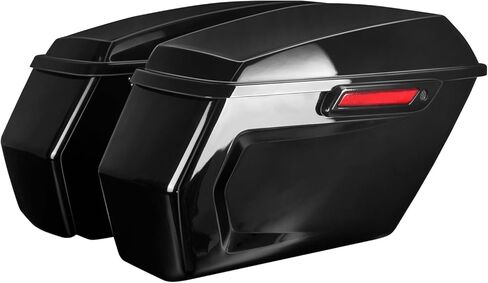 Saddle Bags Chopped Saddlebags, Fit For Harley Touring Road Glide Electra Street Glide Road King 2014-2023, Upgraded Saddlebags Except CVO Black Latches in Kuwait