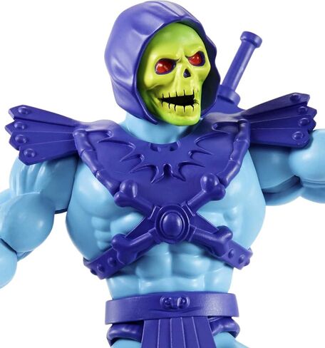 Masters of the Universe Origins Action Figure Skeletor, 5.5 Inch 1980s Motu TV Villain, Detailed Design with Harness, Havoc Staff & Sword in Kuwait