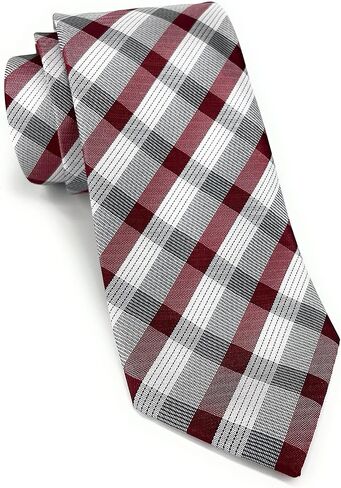 Scot Allan Plaid Purple Tie | Men's Lavender Neck Tie Gingham Stripe Lilac Ties | Corbatas Para Hombre Elegantes morado in Kuwait