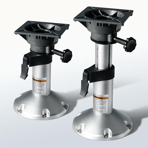 Aluminum Adjustable Height Locking Boat Seat Pedestal with Slide and Swivel 13 to 18 inches in Saudi Arabia