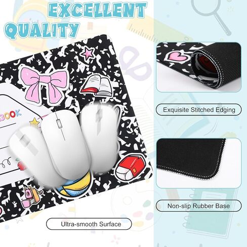 Personalized Teacher Desk Mat with Pen 31.5 x 15.7 Inch Composition Book Deskmat DIY Name Large Mouse Pad Teacher Appreciation Gift Set for Graduation Birthday Retirement Office Accessories in Kuwait