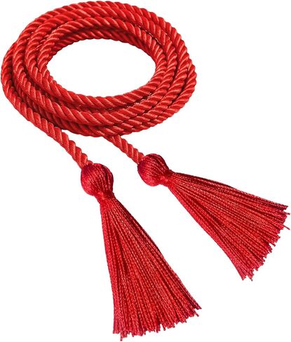 Graduation Honor Cords, 67" Braided Intertwined Cord with 4" Tassels, Gold and Blue Mixed Two-Tone Academic Regalia for High School and College Graduates, Honor Society Cord in Kuwait