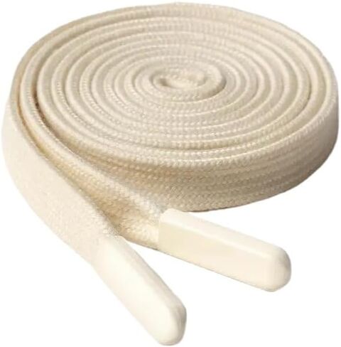 2pcs Flat Hoodie Drawstring Cords Replacement, 55inch Drawstrings with Easy Threaders for Sweatpants Shorts Pants Jackets(Beige) in Kuwait
