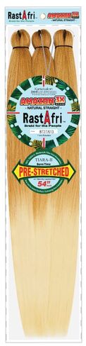 جديلة RastAfri Amazon 3X مقاس 54 بوصة ممدودة مسبقًا [عبوتان] (BT4/PLAT.BLONDE) in Kuwait