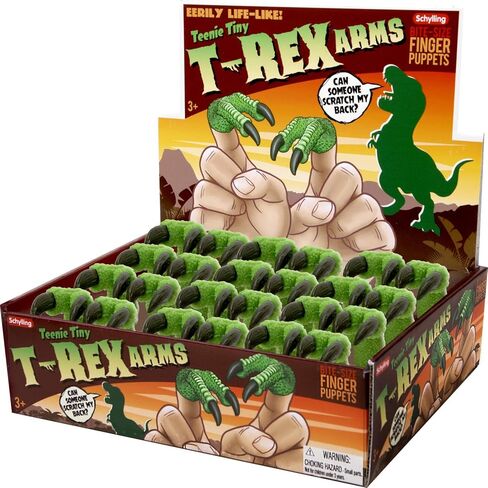 Schylling Teenie Tiny T-Rex Arms Finger Puppet in Kuwait