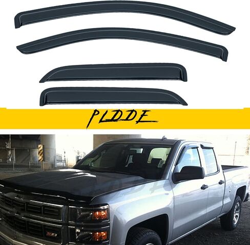 4pcs Out-Channel Smoke Tint Rain Guard compatible with compatible with 2013-2022 Encore/Trax Tape-On Acrylic Vent Deflector Window Visors Car Accessories in Saudi Arabia