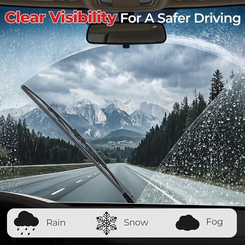 شفرات ممسحة RV مقاس 32 بوصة × 32 بوصة قطعتان، مساحات زجاج أمامي شديدة التحمل للفئة A RV، تناسب Isuzu Reach 2011-2015، MAN & Scania Bus، أذرع خطاف 12x4 و9x4، مطاط طبيعي لجميع المواسم in Kuwait