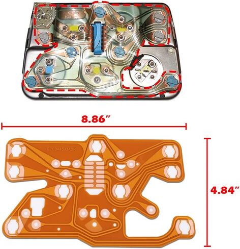 CHEDA Gauge Cluster 602505 Printed Circuit Board Compatible with Corvette C3 1977 1978 1979 1980 1981 1982 in Kuwait