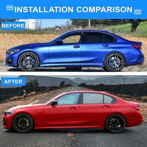 تنانير جانبية G20 تناسب موديلات 2019-2026 3 سلسلة G20 330i 330e M340i & xDrive موديلات M الرياضية حزمة الروك لوحات تمديد ABS البلاستيك نمط الكربون in Kuwait