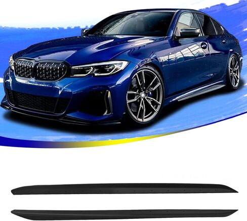 تنانير جانبية G20 تناسب موديلات 2019-2026 3 سلسلة G20 330i 330e M340i & xDrive موديلات M الرياضية حزمة الروك لوحات تمديد ABS البلاستيك نمط الكربون in Kuwait