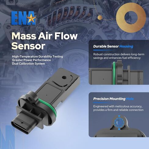 ENA Mass Air Flow Sensor Meter MAF Compatible with BMW 550i GT xDrive 650i Gran Coupe 650i xDrive 750Li xDrive Alpina B7L X5 X6 2006-2015 Replacement for MAS0412 13627537488 13627566990 13628645877 in Kuwait