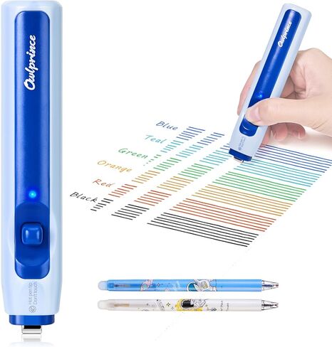 Heat Pen Eraser for Erasable Gel Ink Pen/Fountain Pens- Heat Erasable Gel, 1-Second Clean Erase, USB-C Rechargeable, Safe for Students & Note-Taking in Kuwait