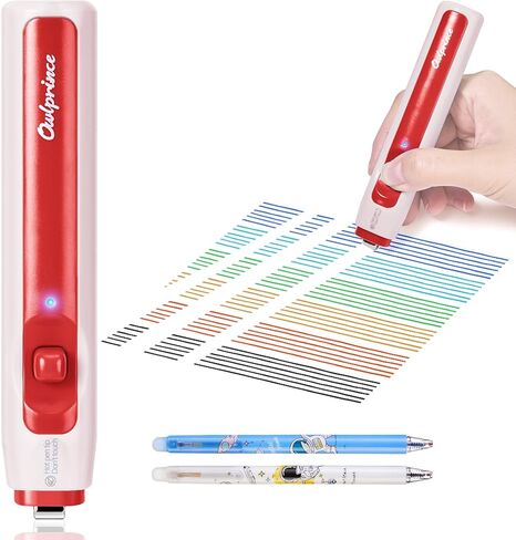 Heat Pen Eraser for Erasable Gel Ink Pen/Fountain Pens- Heat Erasable Gel, 1-Second Clean Erase, USB-C Rechargeable, Safe for Students & Note-Taking in Kuwait