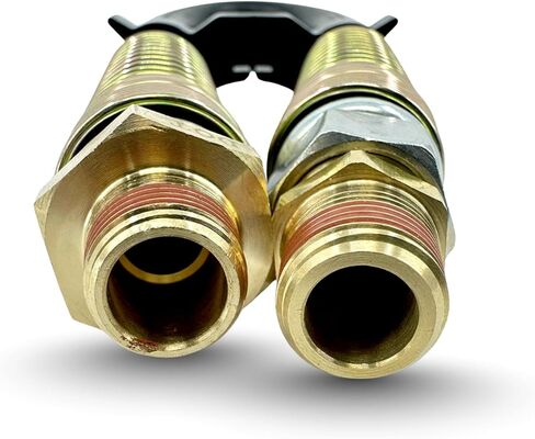 TORQUE 2 Pack 60" Air Brake Chamber Hose 1/2" x 3/8" NPT Swivel Rubber Air Brake Line Assembly with Separator – Air Brake Hose for Semi Truck, Replaces 177.786 in Kuwait