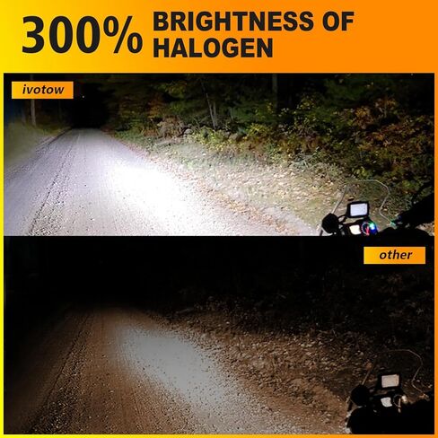 Fit For 1997–2006 Yamaha Banshee 350 LED Headlight Bulbs,H6 H6M P15D bulbs used for Motorcycle/ATVs/UTV, Super Bright 12000 Lumens 6000K White 55W, IP68,Plug and Play, 2-Pack in Saudi Arabia