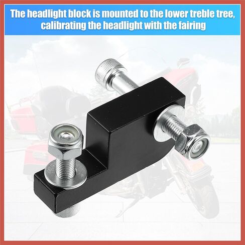 ACROPIX 1 Set Headlight Extension Block for Harley Davidson Dyna T-Sport 39-49mm Fairing Front End Headlight Mounting Block Car Parts in Kuwait