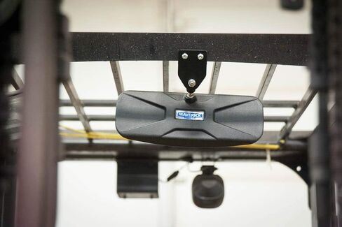 Deluxe Rear View Mirror for Forklifts, Fits 3/16" - 1" Roll Cage, Toyota, Hyster, Yale, etc. in Kuwait