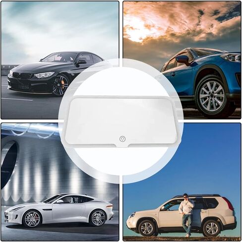 Car Sun Visor Vanity Mirror, Rechargeable LED Car Visor Makeup Mirror, Dimmable Touch Screen Travel Makeup Mirror, 3 Light Modes & 60 LEDs, Car Interior Accessories for Women in Kuwait