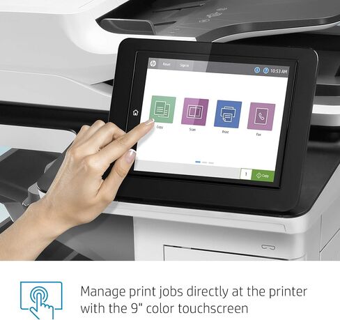 HP LaserJet Enterprise MFP M634z Monochrome All-in-One Printer with Built-in Ethernet, 2-Sided Printing, Extra Paper Trays & 3-bin Stapler/Stacker (7PS96A) in Kuwait