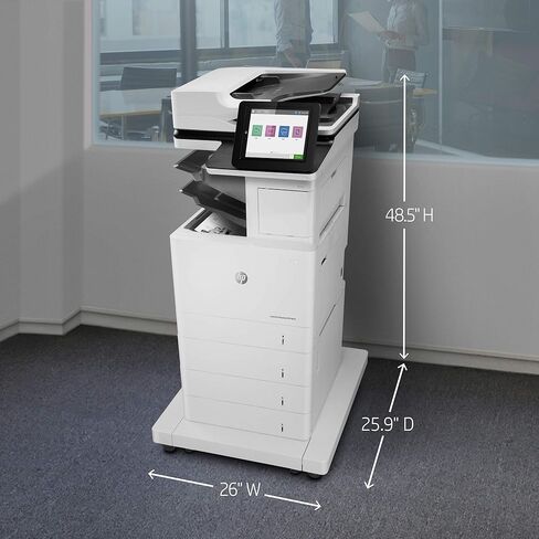 HP LaserJet Enterprise MFP M634z Monochrome All-in-One Printer with Built-in Ethernet, 2-Sided Printing, Extra Paper Trays & 3-bin Stapler/Stacker (7PS96A) in Kuwait