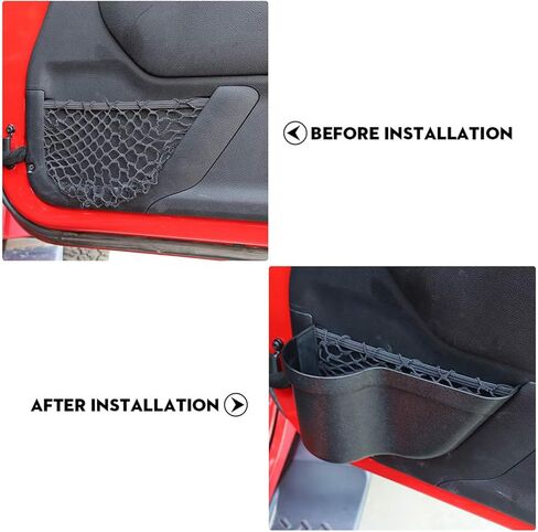 RT-TCZ for Wrangler JK Door Storage Pocket, Front Door Cup Holder Tray Organizer for Jeep Wrangler JK JKU 2011-2017 in Kuwait