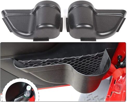 RT-TCZ for Wrangler JK Door Storage Pocket, Front Door Cup Holder Tray Organizer for Jeep Wrangler JK JKU 2011-2017 in Kuwait