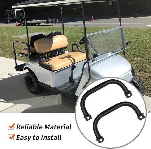 2 Set Grab Handle, Golf Cart Rear Seat Grab Bar, Replacement for Club Car, Replacement for EZGO, Replacement for Yamaha in Kuwait