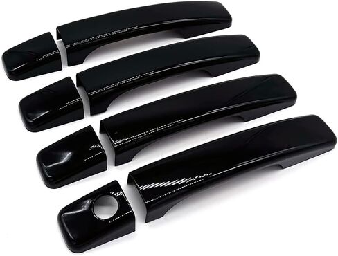 Glossy Black Door Handle Cover Overlay Designed for 2014-2019 Soul in Saudi Arabia