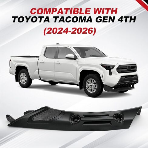 مقبض حمل على جانب السائق متوافق مع Toyota Tacoma Gen 4th 2024 2025 2026، قوي ولا يصدر ضوضاء، زخرفة داخلية للشاحنة تتطابق مع جانب الركاب وسهلة التركيب in Kuwait