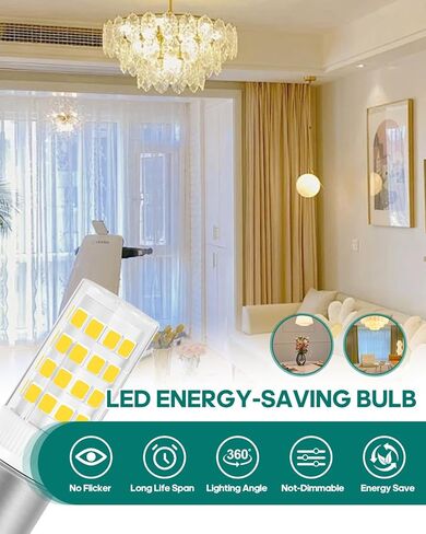 Sewing Machine Push-in LED Light Bulb 15t7DC Double Contact Bayonet BA15D Base AC110-130Volt - for Kenmore | Singer 15-66, 99, 201, 221, 222, 401 (2Pack-6000K Cool White) in Saudi Arabia